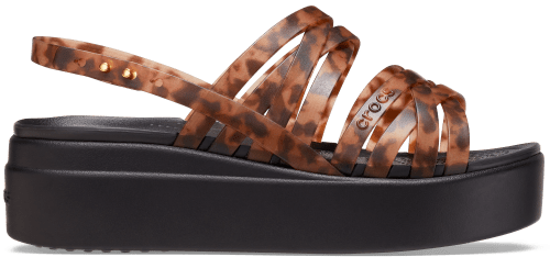 crocs ™ brooklyn strappy low wedge women's