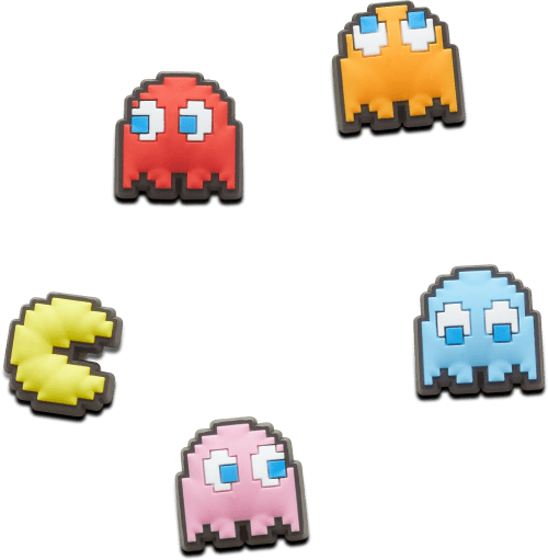 Pac Man 5 Pack Jibbitz Shoe Charm Crocs