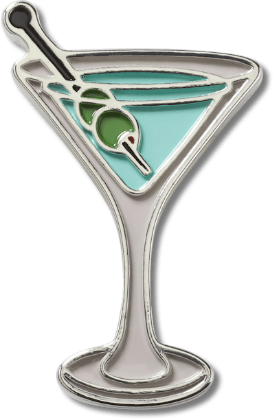 Elevated Martini Glass Jibbitz charms Crocs