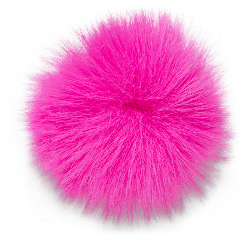 Neon Mini Pink Puff Ball Jibbitz charms Crocs