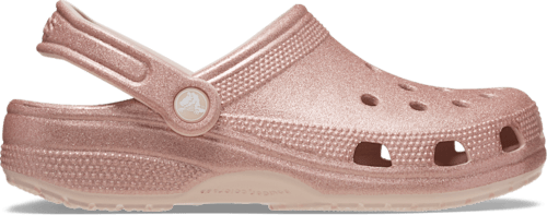 Rose gold crocs with fur deals