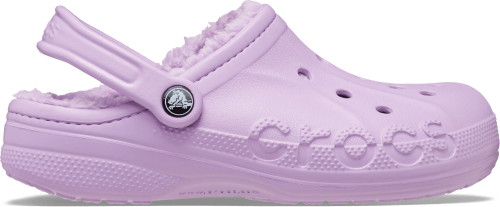 Dark purple fuzzy hot sale crocs