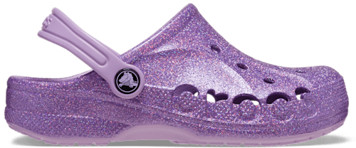 Purple best sale glitter crocs