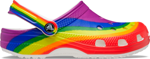 Crocs cheap rainbow letters