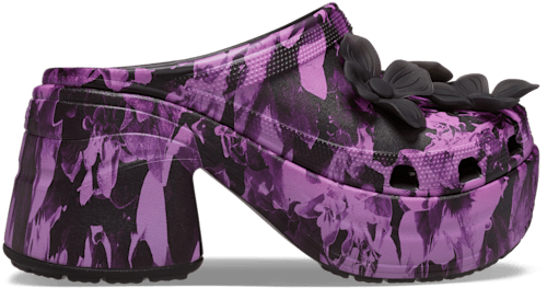 Purple camo crocs store