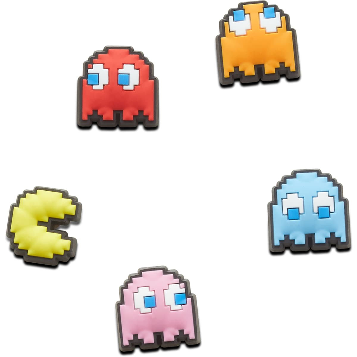 Paquete de 5 dijes para zapatos Crocs Jibbitz Pac-Man
