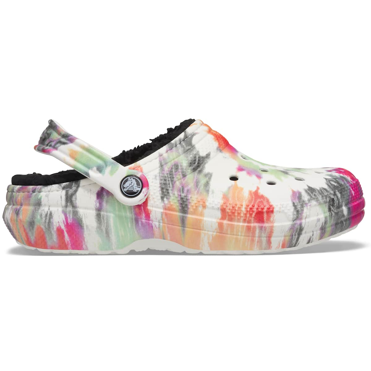 Crocs Men's and Women's Slippers - Classic Tie Dye Lined Clogs, House Shoes