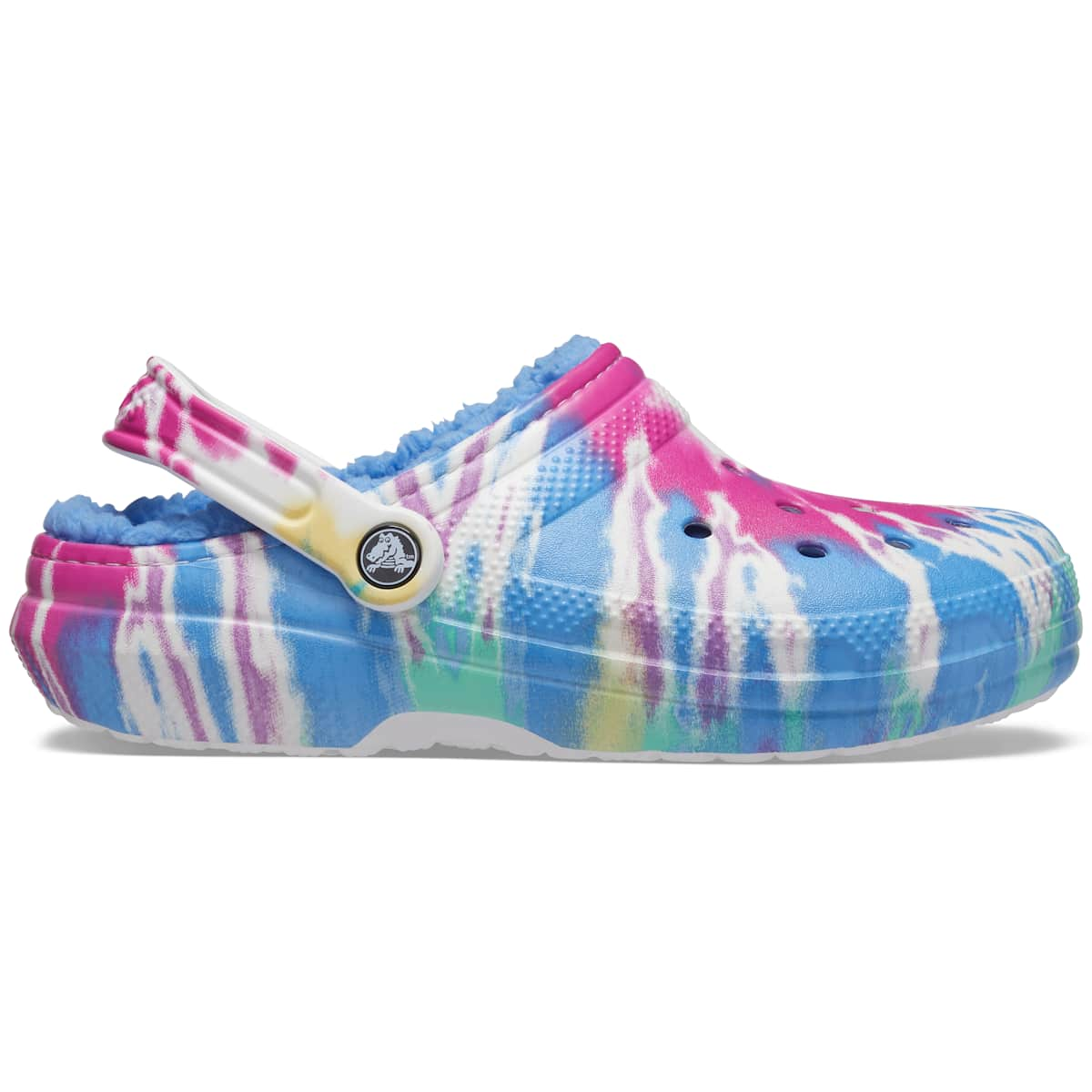 Crocs Men's and Women's Slippers - Classic Tie Dye Lined Clogs, House Shoes