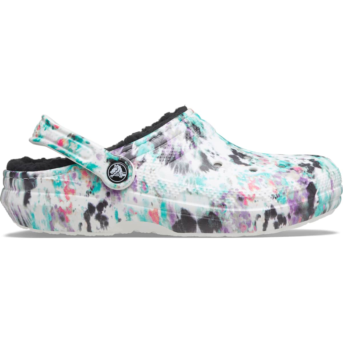 Crocs Men's and Women's Slippers - Classic Tie Dye Lined Clogs, House Shoes