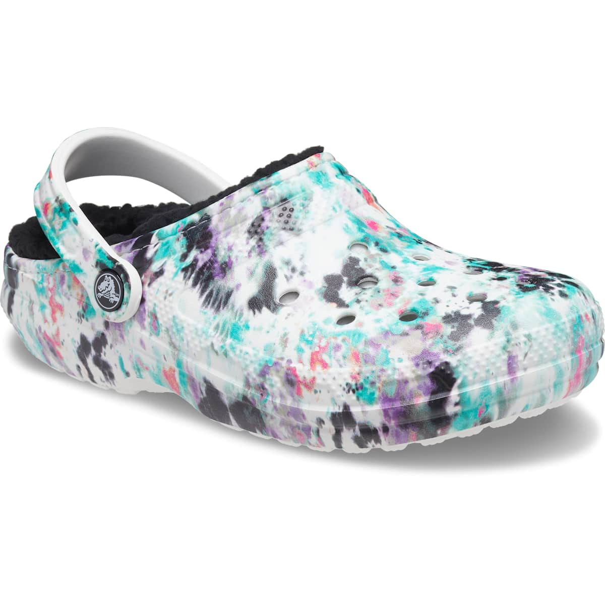 Crocs Men's and Women's Slippers - Classic Tie Dye Lined Clogs, House Shoes