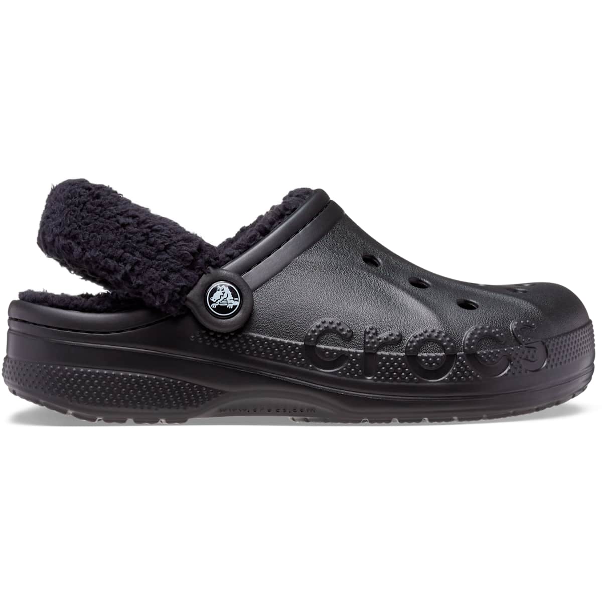 Crocs Men s and Women s Slippers Baya Lined Fuzz Strap Clogs House Shoes eBay