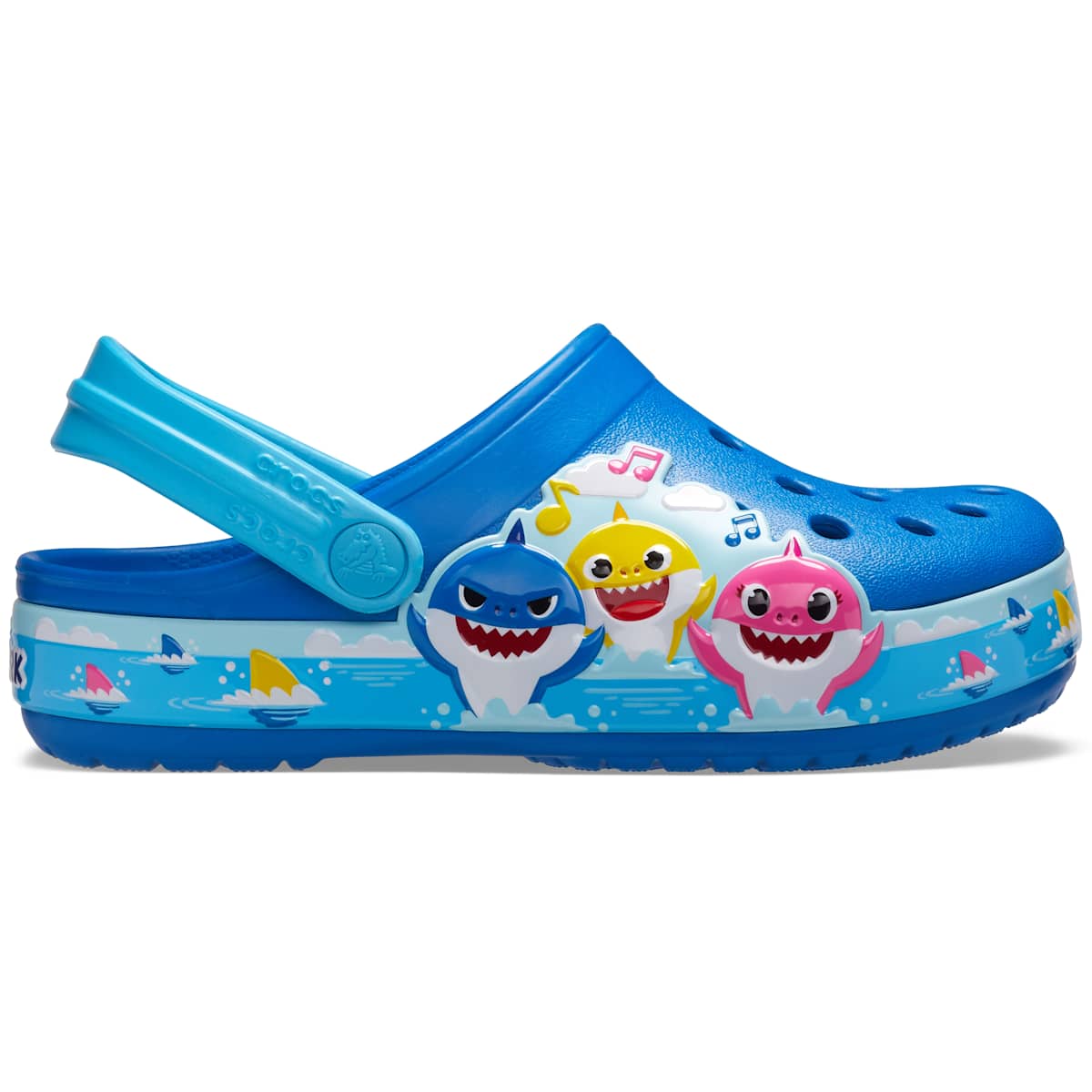 Сабо Crocs Kids Baby Shark Band | Водонепроницаемая обувь | Детская обувь