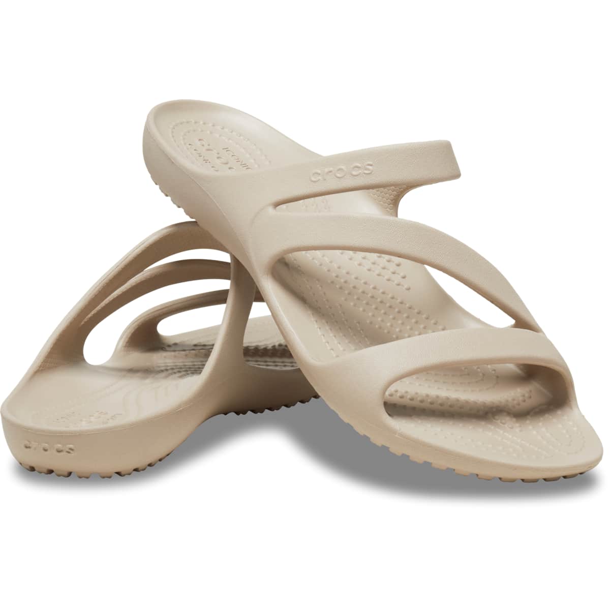 ウェア ON Court-T LIMITED EDITION Woman Size:XL CROCS Women's Sz 8 KADEE II SANDAL/SLIDE Cobblestone Beige 206756