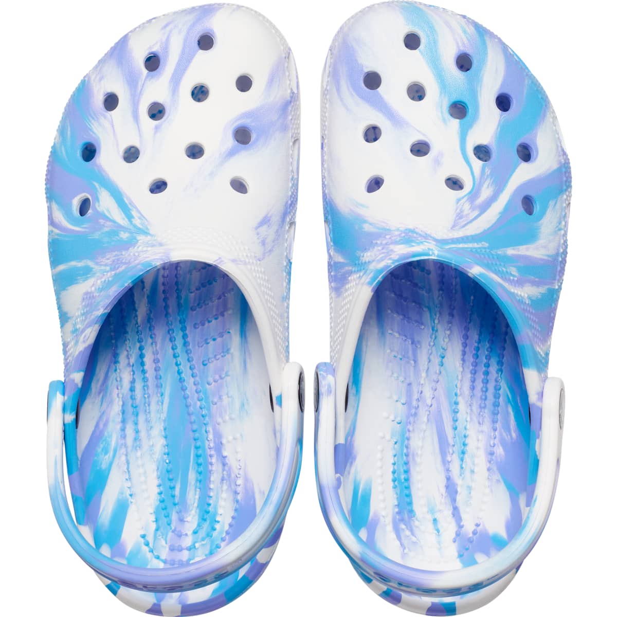 Crocs Men's and Women's Shoes - Classic Marble Tie Dye Clogs, Slip On Shoes