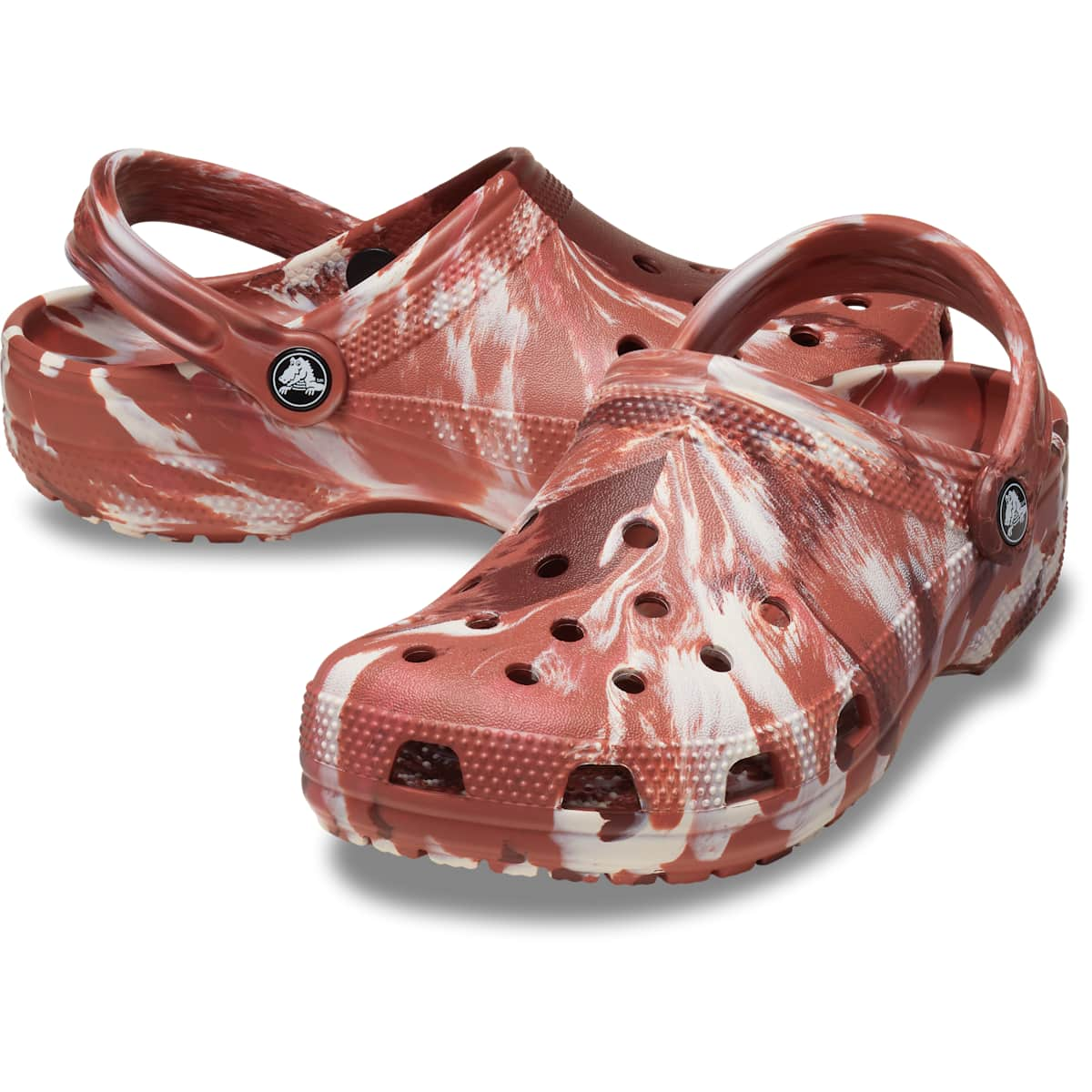 Crocs Men's and Women's Shoes - Classic Marble Tie Dye Clogs, Slip On Shoes