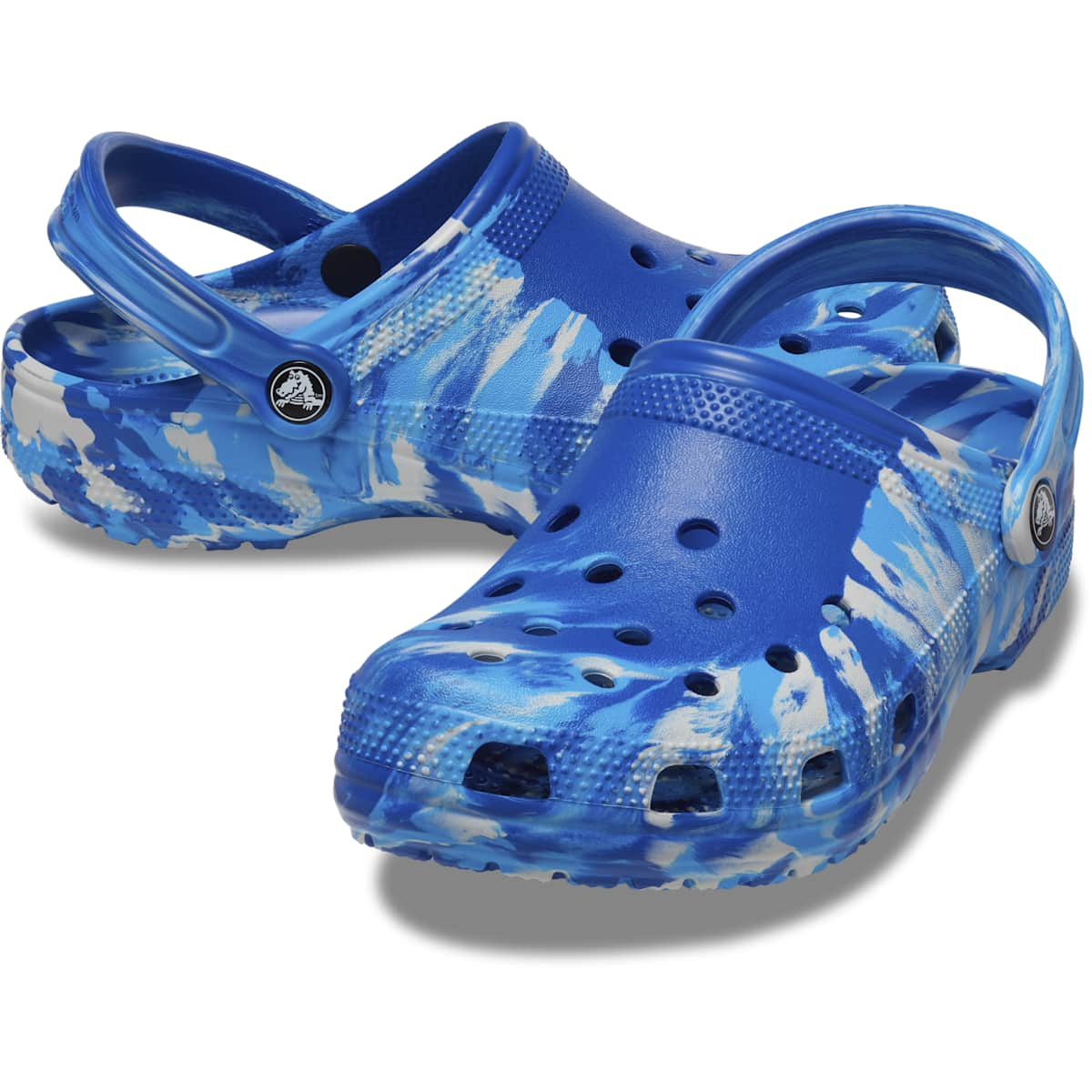 Crocs Men's and Women's Shoes - Classic Marble Tie Dye Clogs, Slip On Shoes