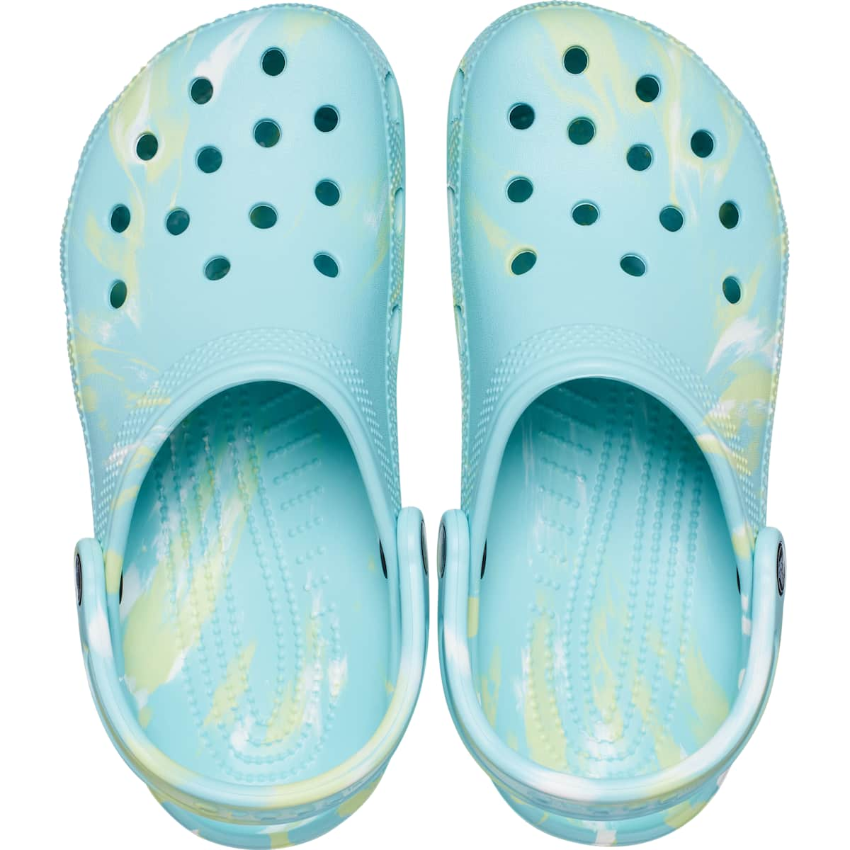 Crocs Men's and Women's Shoes - Classic Marble Tie Dye Clogs, Slip On Shoes