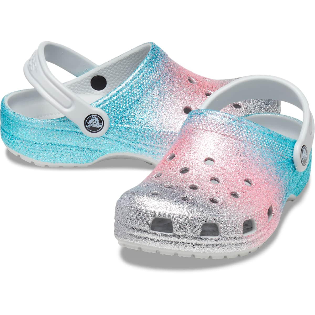 Crocs Kids' Shoes - Classic Glitter Clogs, Glitter Shoes for Girls and Boys