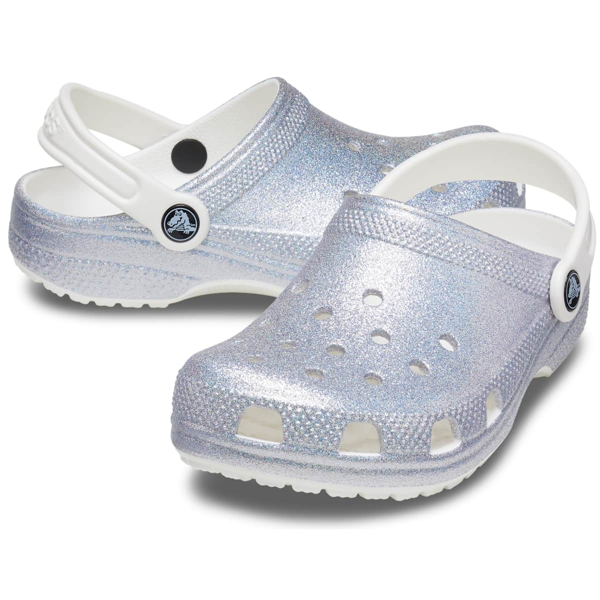 Crocs Kids' Shoes - Classic Glitter Clogs, Glitter Shoes for Girls and Boys