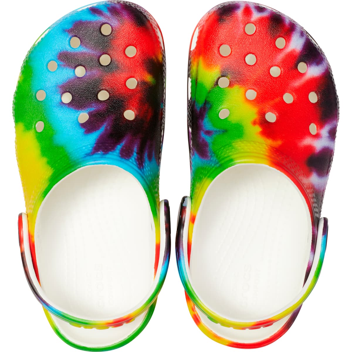 Crocs Toddler Shoes - Classic Tie Dye Clogs, Kids' Water Shoes, Slip On Shoes