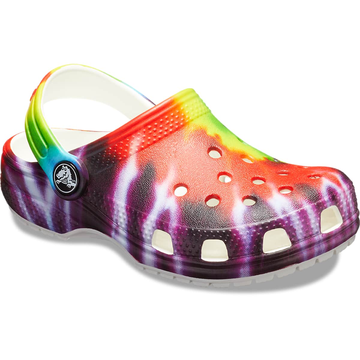 Crocs Toddler Shoes - Classic Tie Dye Clogs, Kids' Water Shoes, Slip On Shoes