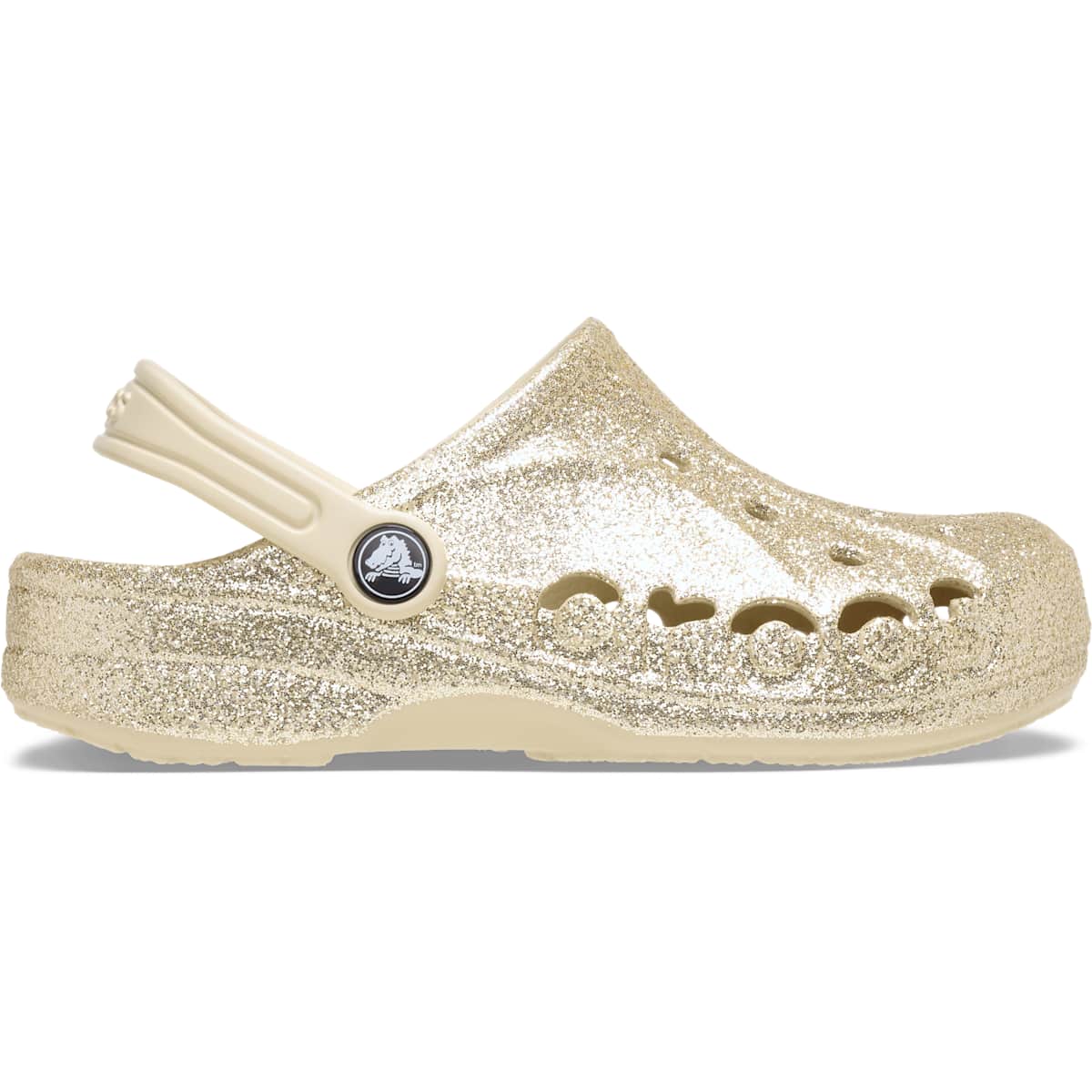 Crocs Kids Baya Glitter Clog &ndash; Lightweight, Glitter Finish