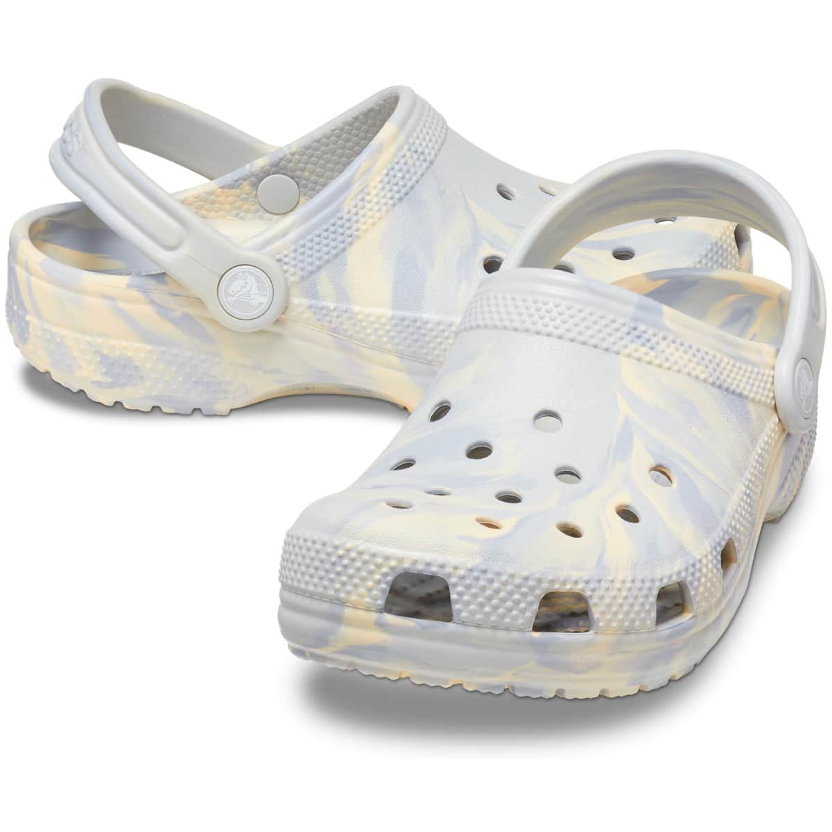 Crocs Kids' Shoes - Classic Marble Tie Dye Clogs, Water Shoes, Slip On Shoes