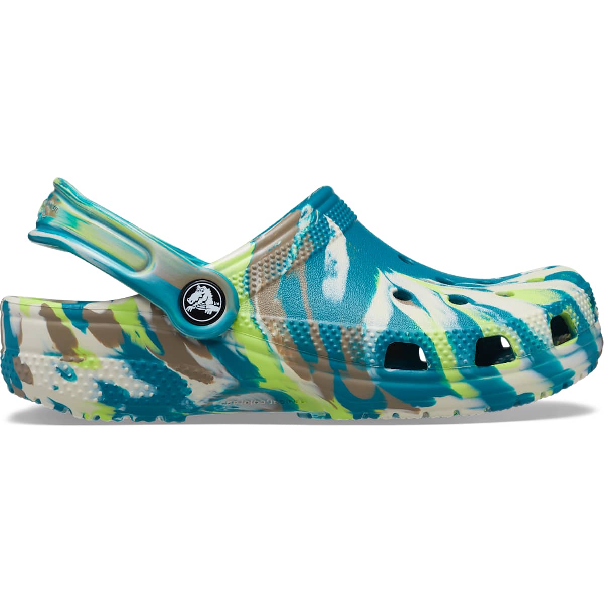 Crocs Kids' Shoes - Classic Marble Tie Dye Clogs, Water Shoes, Slip On Shoes