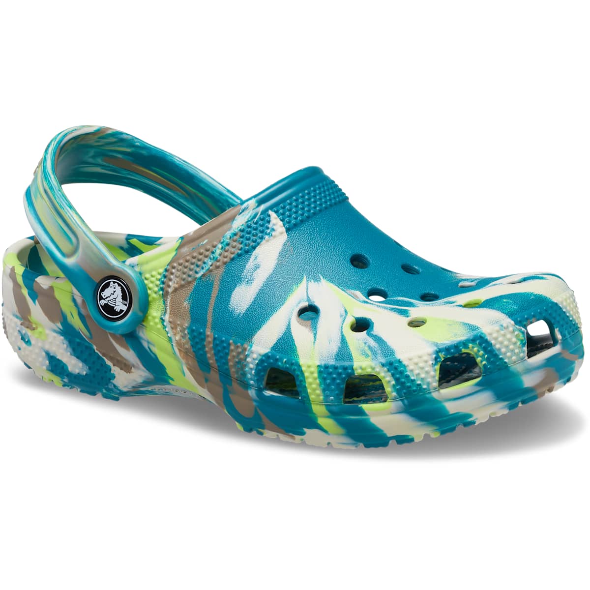 Crocs Kids' Shoes - Classic Marble Tie Dye Clogs, Water Shoes, Slip On Shoes