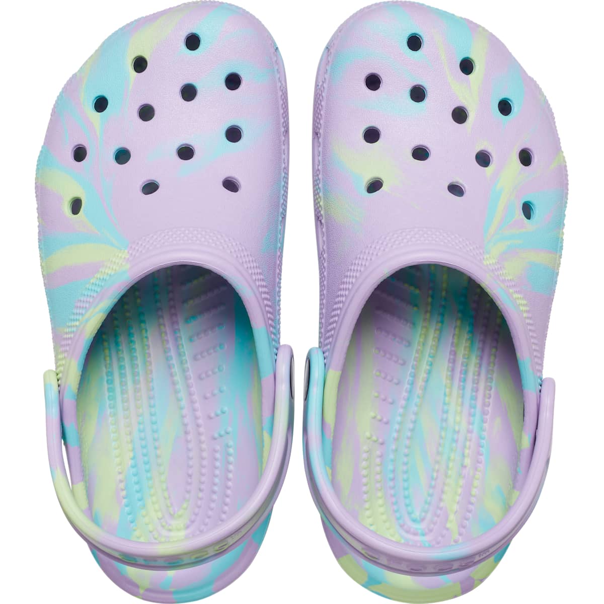 Crocs Kids' Shoes - Classic Marble Tie Dye Clogs, Water Shoes, Slip On Shoes