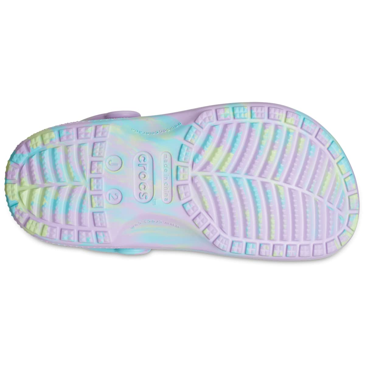 Crocs Kids' Shoes - Classic Marble Tie Dye Clogs, Water Shoes, Slip On Shoes