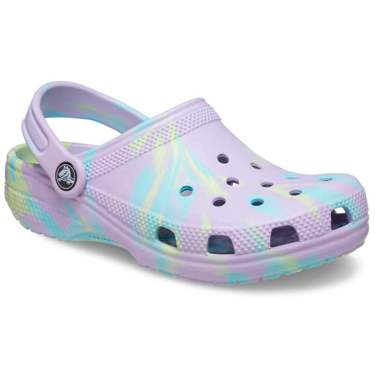 Crocs Kids' Shoes - Classic Marble Tie Dye Clogs, Water Shoes, Slip On Shoes