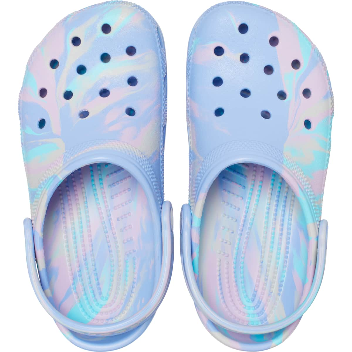 Crocs Kids' Shoes - Classic Marble Tie Dye Clogs, Water Shoes, Slip On Shoes