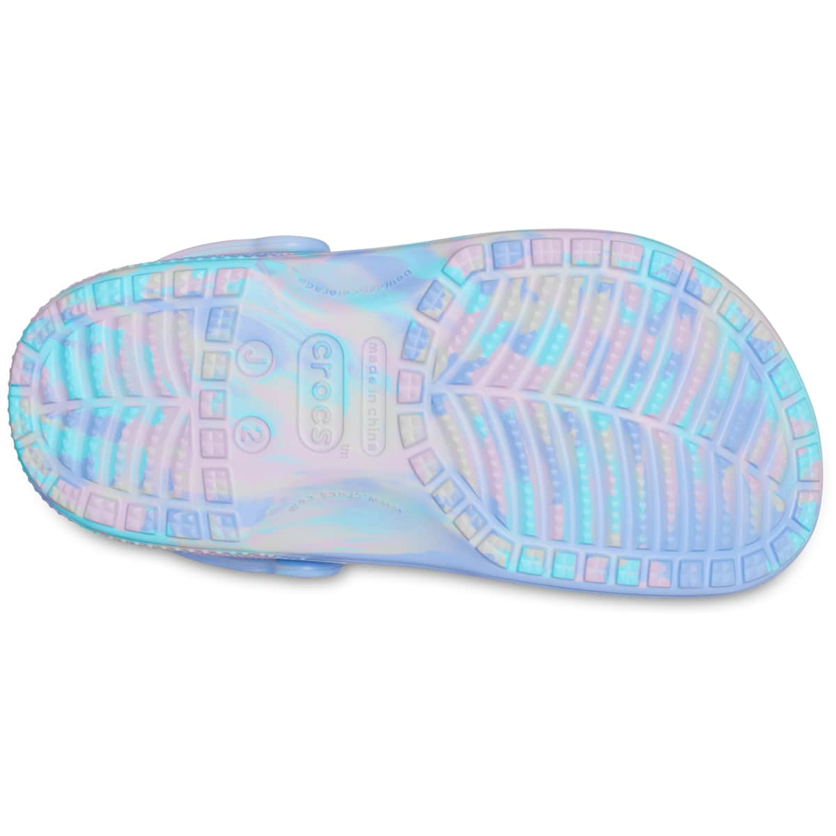 Crocs Kids' Shoes - Classic Marble Tie Dye Clogs, Water Shoes, Slip On Shoes