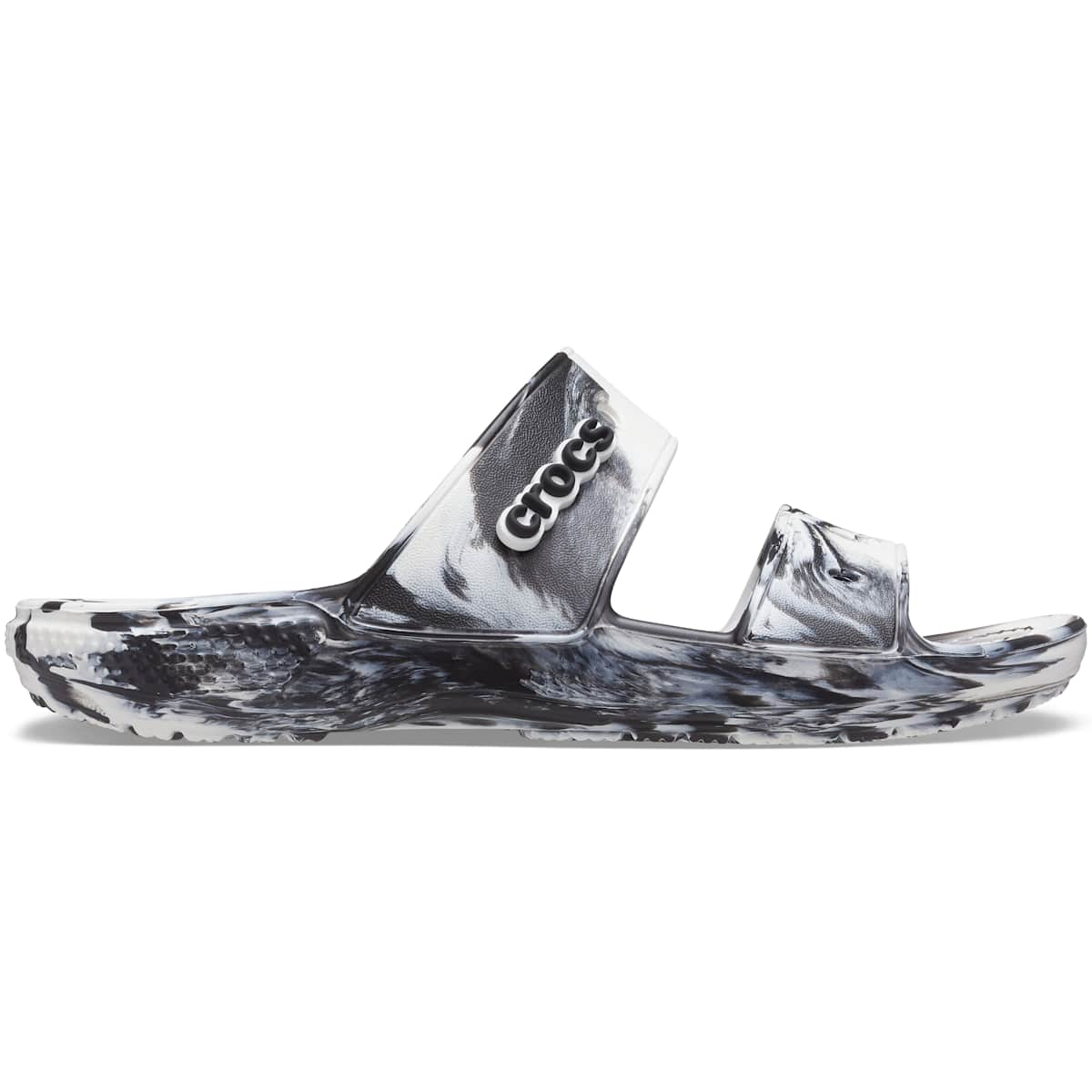 Crocs Men's and Women's Sandals - Classic Marble Tie Dye Sandals, Shower Shoes