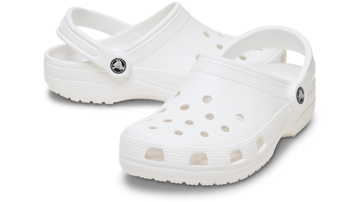 Crocs Womens Classic Clogs - Shoes - White / White