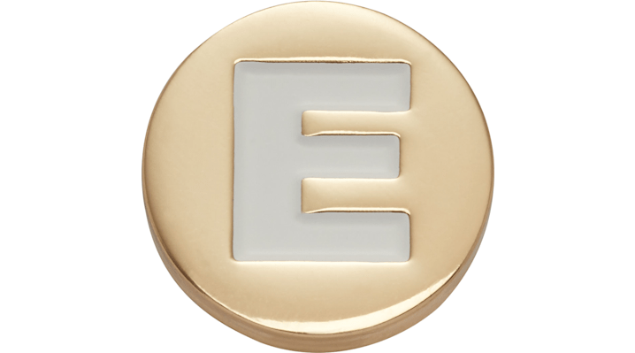 Jibbitz Gold Letter E