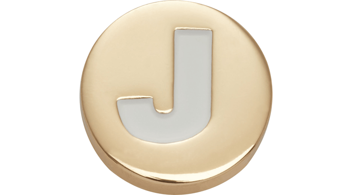 Jibbitz Gold Letter J