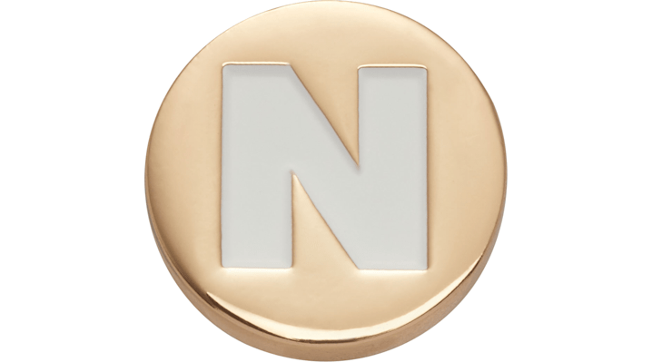 Jibbitz Gold Letter N