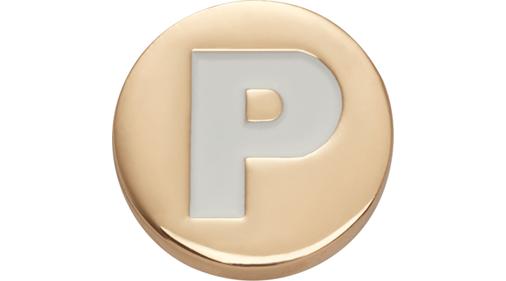 Jibbitz Gold Letter P