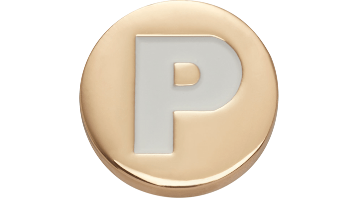 

Gold Letter P