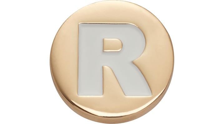 Jibbitz Gold Letter R