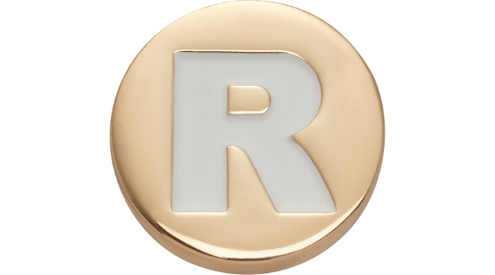 

Gold Letter R