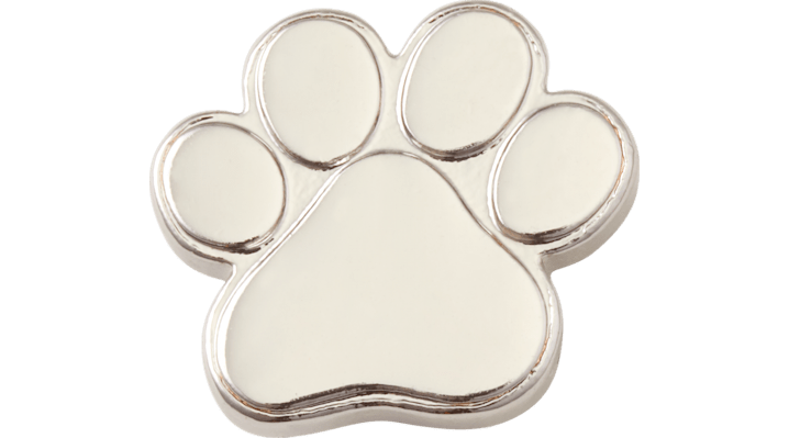 

Silver Paw Print