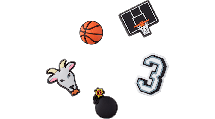 Shop Jibbitz Basketball Star 5 Pack