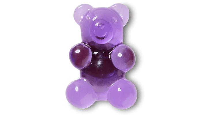 

Purple Candy Bear