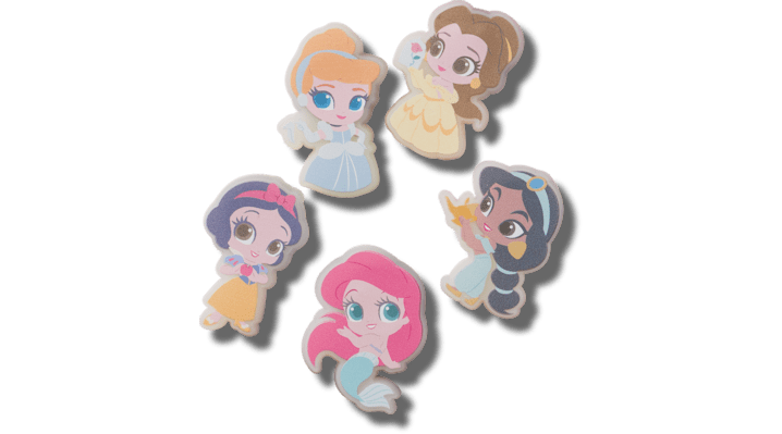 Jibbitz Lights Up Disney Princess 5 Pack