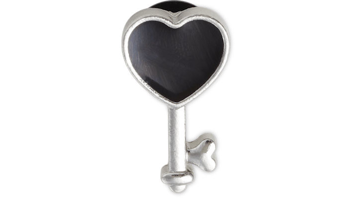 

Silver and Black Heart Key