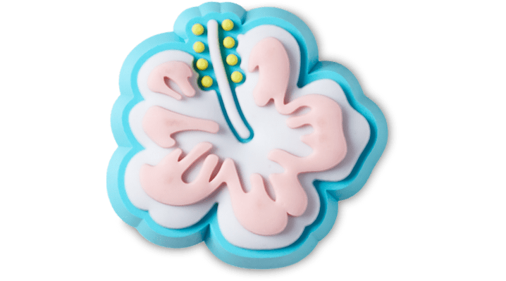 Jibbitz Blue Hibiscus