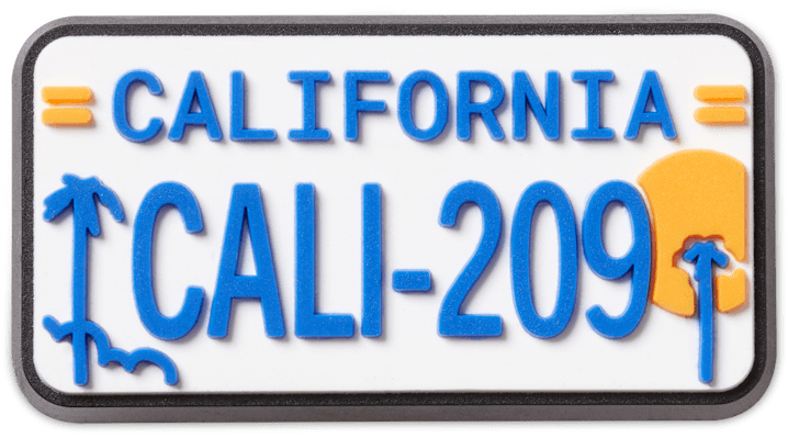 

California License Plate